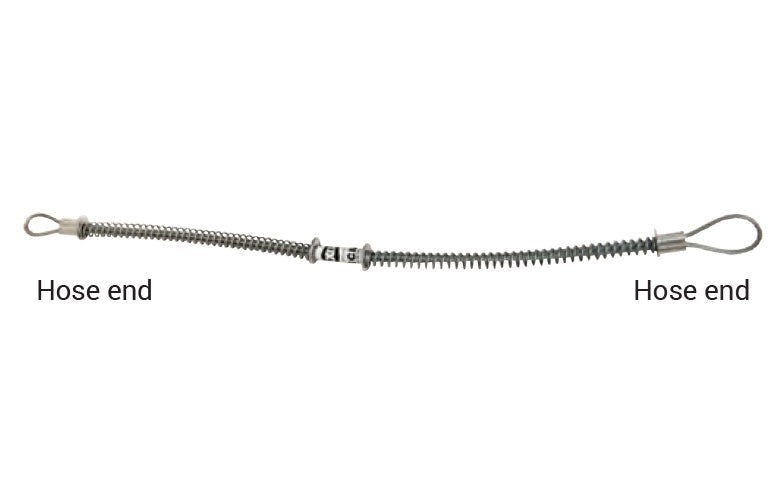 WB1C by Dixon Valve | King Cable® | Safety Cable | Hose-to-Hose Service | with Safety Clip & Lanyard for Air King® Couplings | 1/2" - 1-1/4" Hose ID | 1/8" Cable Size | Steel