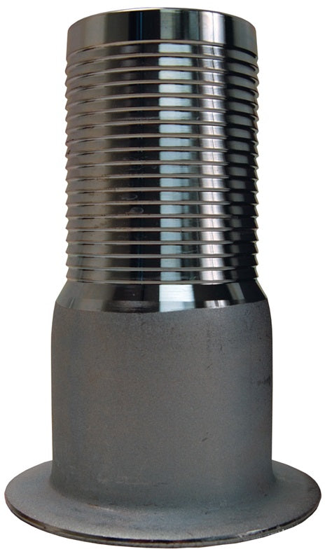 N20 by Dixon Valve | King Turned Back Hose Nipple | for Floating Flange | 1-1/2" Flange x 1-1/2" Hose ID | Plated Carbon Steel