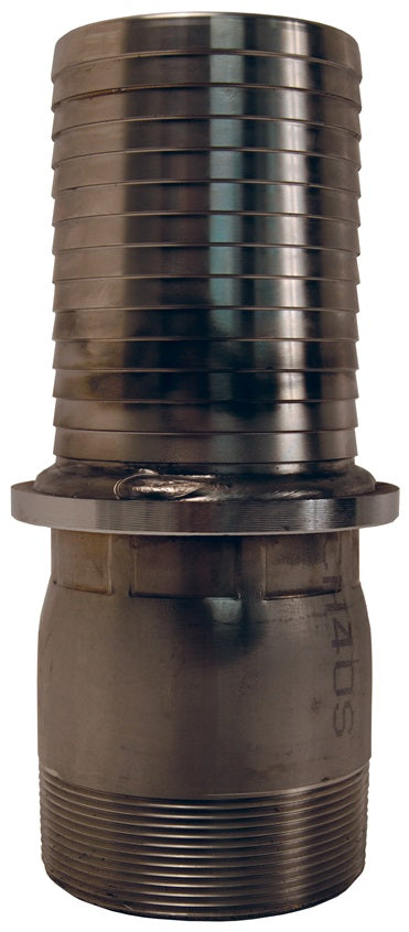 RLP46 by Dixon Valve | LP Boss® Male Stem | 4" Male NPT x 4" Hose Barb | Schedule 40 Stainless Steel