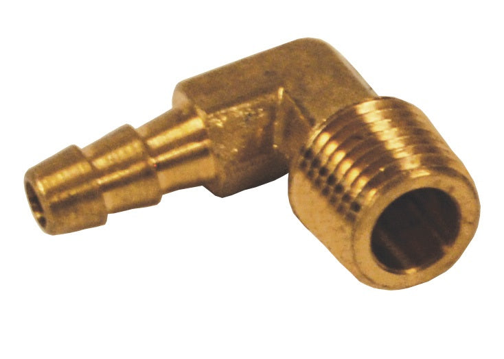 1290606CLF by Dixon Valve | Male Hose Barb Insert | 90° Elbow | 3/8" Male NPT x 3/8" Hose Barb | Lead-Free Brass