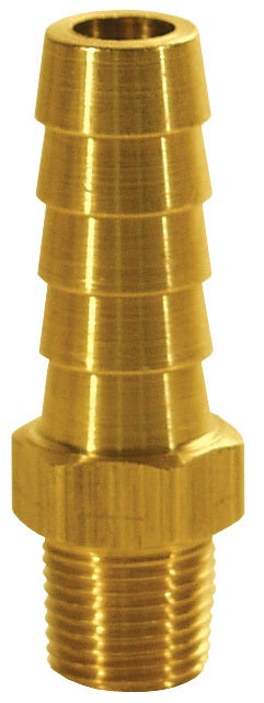 1020504C by Dixon Valve | Male Hose Barb Insert | 1/4" Male NPTF x 5/16" Hose ID | Brass