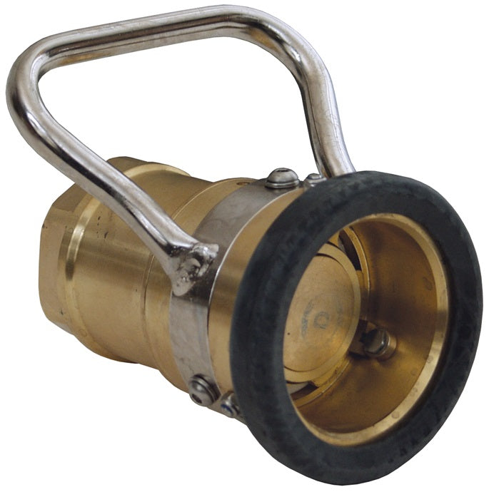 DDC150BR by Dixon Valve | MannTek Dry Disconnect Coupler | Hose Unit | 1-1/2" Female NPT | 70mm Body Size | Brass