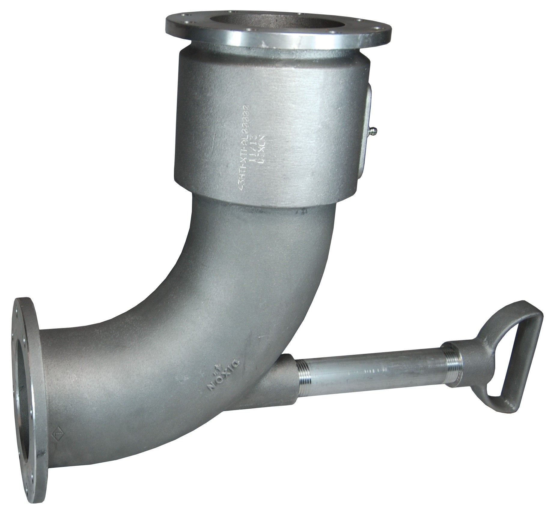 43HTFTFLAL11000 by Dixon Valve | Swivel Joint | Loading Arm Swivel | 4" Size | Style 30 Long Radius | D-Handle | FKM-A Seal | Aluminum