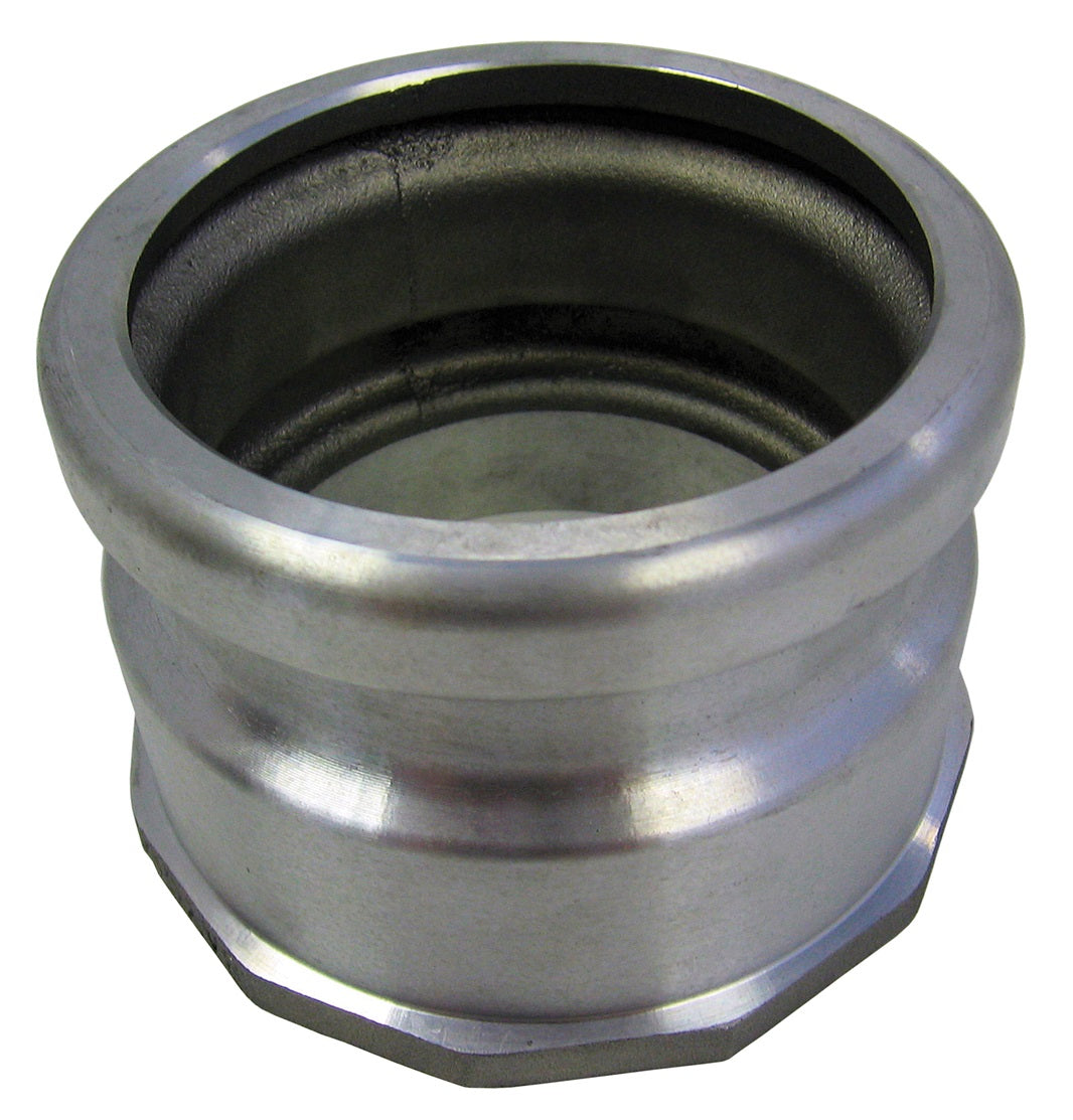 AL4051-BORE by Dixon Valve | Tank Cabinet "Dummy" Weld-on Adapter | 4" Fuel Delivery | Cabinet Weld-On Adapter Blank | Aluminum