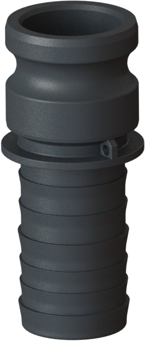 E-PP-200 by Campbell Fittings | Standard Cobra Cam & Groove Coupling | Type E | 2" Adapter x 2" Hose Shank | Poly-Glass