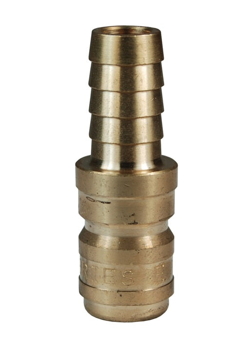 E6S6-B by Dixon Valve | Hydraulic Quick Disconnect Coupling | E-Series | Hose Barb | 3/4" Hose ID x 3/4" Straight-Through Interchange | Plug | Brass