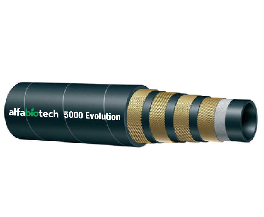 E5K-20 Alfagomma by Kuriyama | Alfabiotech Evolution Series | E5K Series | 4-Wire | Minetuff Hydraulic Hose | 1-1/4" ID | 1.73" OD | 5000 PSI