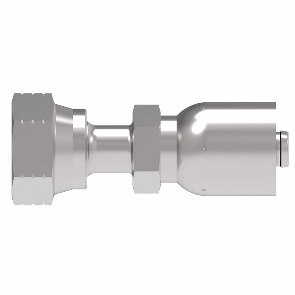 EJ3932-1212S Aeroquip by Danfoss | Female ORS Swivel Metric Hex 100R5 Crimp Fitting | FJ Series | -12 Female O-Ring Face Seal Swivel x -12 Hose Barb | Steel