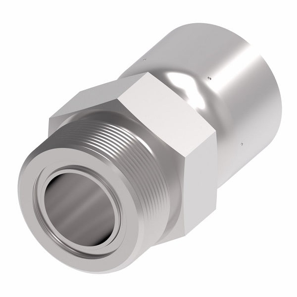 EJ7257-1616S Aeroquip by Danfoss | Male ORS Swivel 100R5 Crimp Fitting | FJ Series | -16 Male O-Ring Face Seal Swivel x -16 Hose Barb | Steel