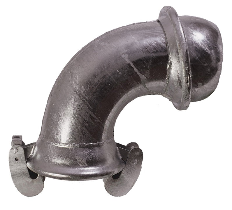 EL21512-90 by Dixon Valve | Type A (Agri-Lock) Quick Connect Fitting | 12" Size | 90° Elbow | Male x Female | Galvanized Steel