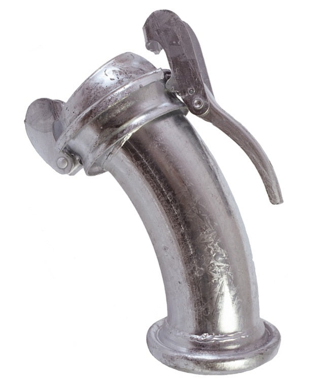 EL3154-45 by Dixon Valve | Type B (Bauer Style) Quick Connect Fitting | 4" Size | 45° Elbow | Male x Female | Galvanized Steel