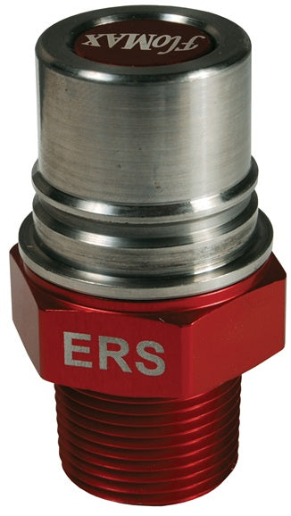 ERS by Dixon Valve | FloMAX Standard-Series | Engine Oil Receiver | 3/4" Male NPT | Red | Anodized Aluminum