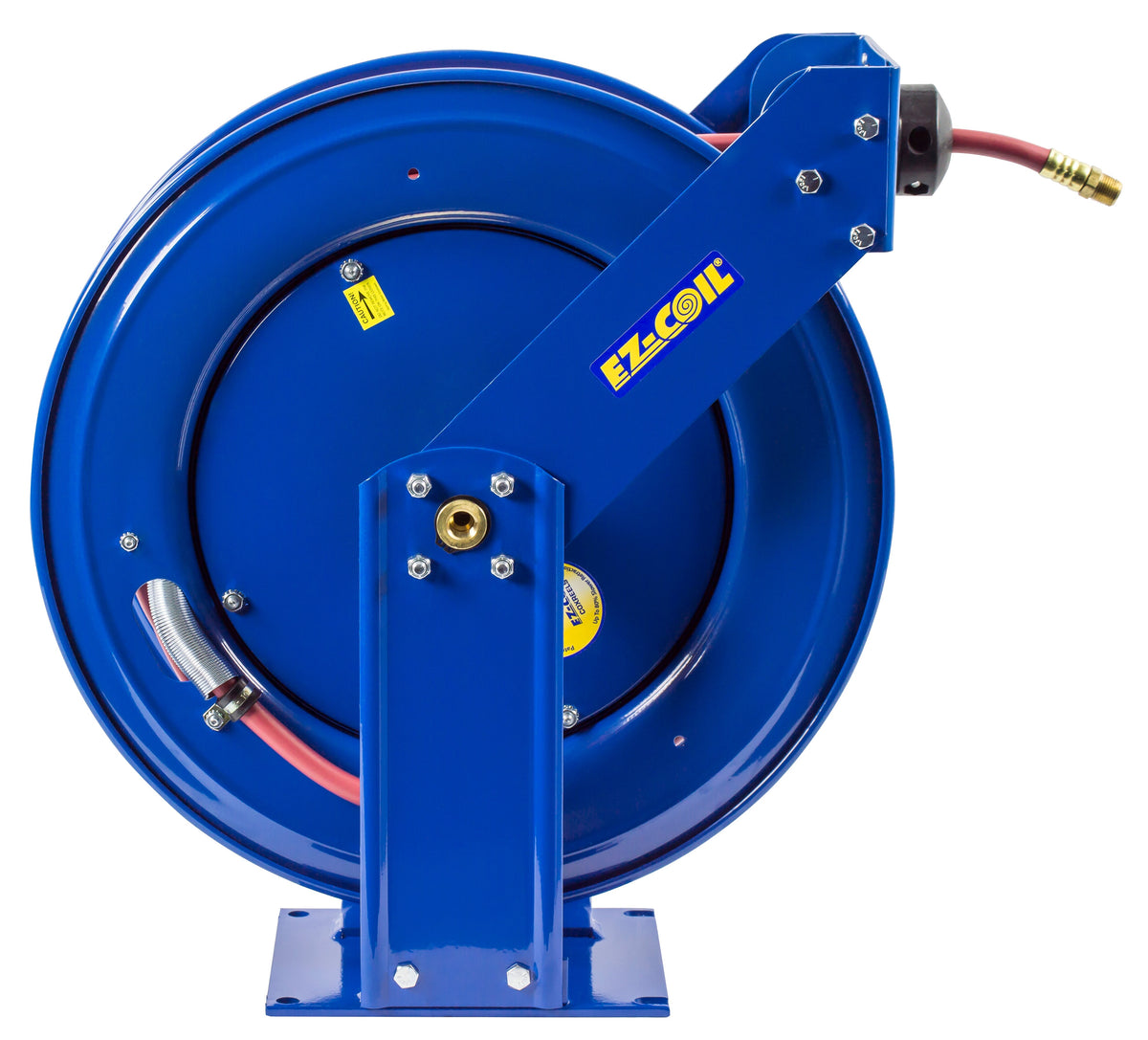 EZ-TSH-3100 by Coxreels | EZ-T Series | 300 PSI EZ-Coil Safety Spring Driven Hose Reel for Air & Water | 3/8" Hose ID, 3/8" FNPT Inlet x 3/8" MNPT Hose End | Steel | 100ft PVC Hose Included