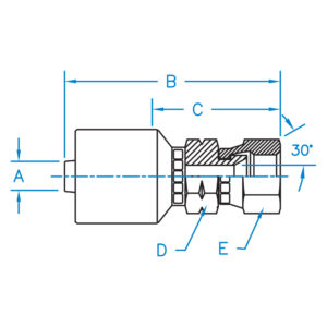 F-KOMX-06-14-W by Kurt Hydraulics | Jump Size | Female Komatsu JIS 30 Degree | Swivel | for 3/8" Hose ID