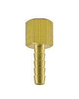 F41 by ZSi-Foster | Barbed Insert Hose Fitting | Female (Solid) | 3/8" Female NPT x 1/2" ID | Brass