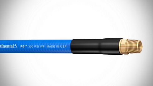 20470808 F5™ by ContiTech | Air Hose | Continental | 0.375" (3/8") ID | 1/4" Male NPT x 1/4" Male NPT | 300 PSI | Blue | 50ft