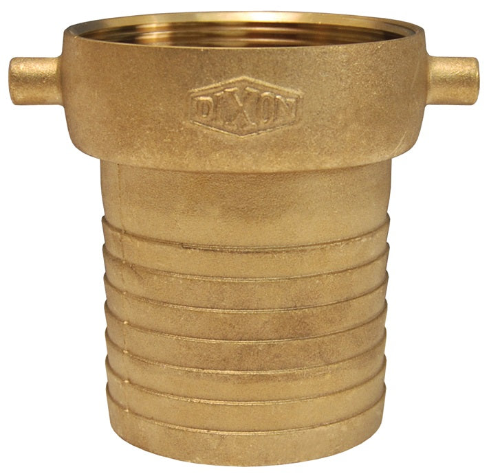 FBB200 by Dixon Valve | King Short Shank Suction Hose Coupling | Female FItting | 2" Female NPSM x 2" Hose ID | Brass Shank & Nut