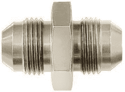 FBE2050 (FCE2050) Eaton Aeroquip® -03 Male AN x -03 Male AN Flare Union Straight Adapter - Nickel-Plated Aluminum