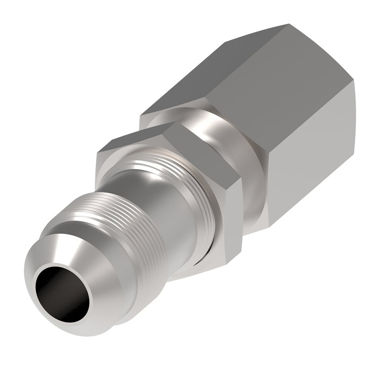 FBM2821 (FCM2821) Eaton Aeroquip® -04 Male AN Bulkhead x 1/8" Female Pipe Straight Adapter - Steel