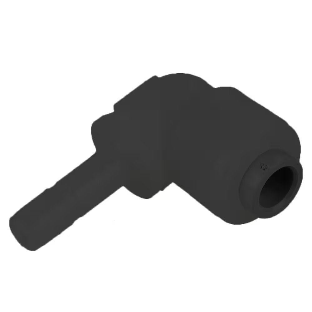FB8TEU8-HBLK by Parker | TrueSeal™ Plug-In Fittings | 1/2" Push-to-Connect x 1/2" Tube Stem | 90° Elbow | Black | Kynar®