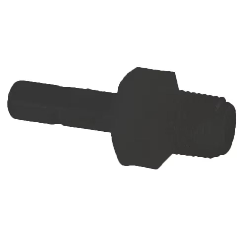 FB6TMC4 by Parker | TrueSeal™ Threaded Fittings | 3/8" Tube Stem Adapter x 1/4" Male NPTF Thread | 1.70" Length | Straight | Black | Kynar®