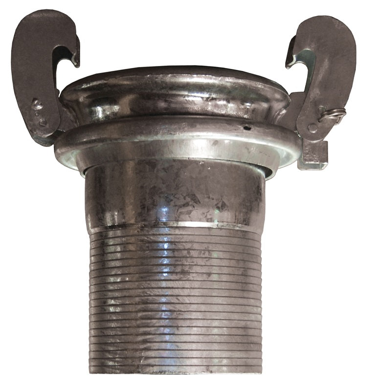 FC21212ST120 by Dixon Valve | Type A (Agri-Lock) Quick Connect Fitting | 12" Size | Female with Machined Hose Shank | Galvanized Steel