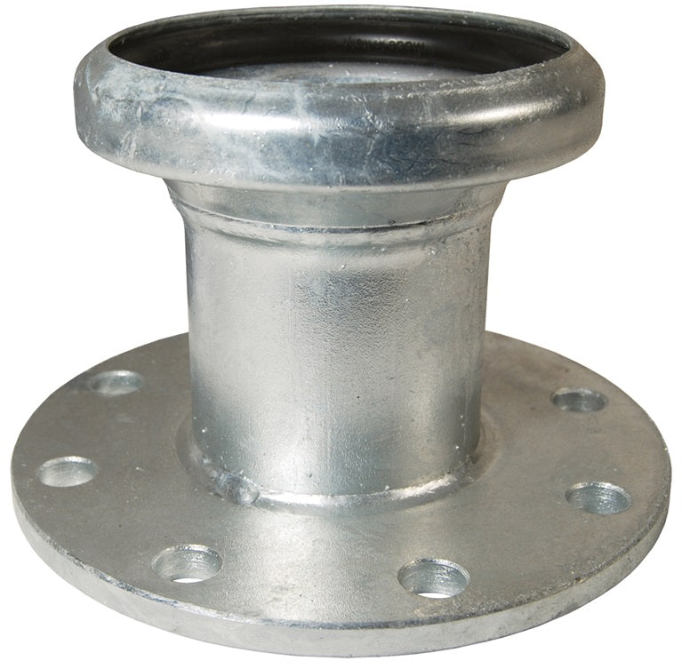 FC3144 by Dixon Valve | Type B (Bauer Style) Quick Connect Fitting | 4" Size | Female x 150# ASA Flange | Galvanized Steel