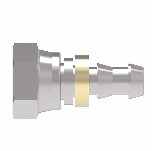 FC5853-1212S Aeroquip by Danfoss | Female NPSM Swivel Socketless Reusable Hose Fitting | FC Series | -12 Female NPSM Swivel x -12 Push-On Hose Barb | Steel