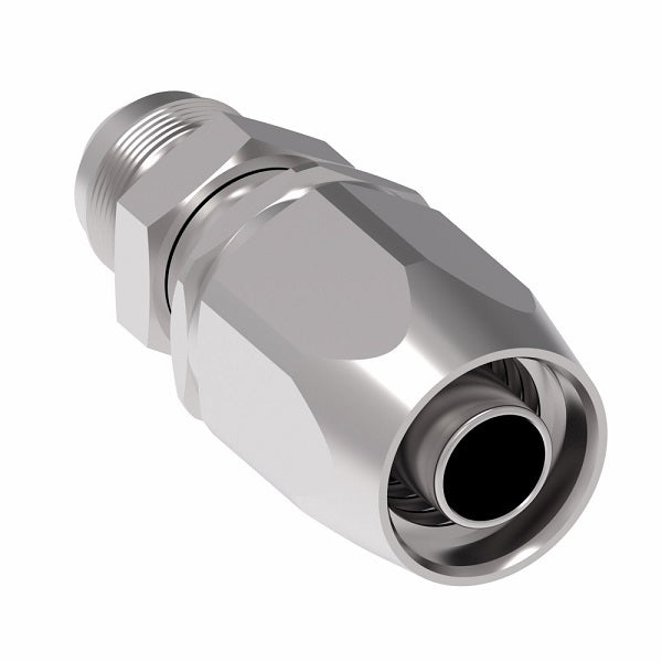 FC5986-1008S Aeroquip by Danfoss | Male 37° JIC Flare 100R2 TTC Reusable Hose Fitting | FC Series | -10 Male 37° JIC Flare x -08 Reusable Hose End | Steel