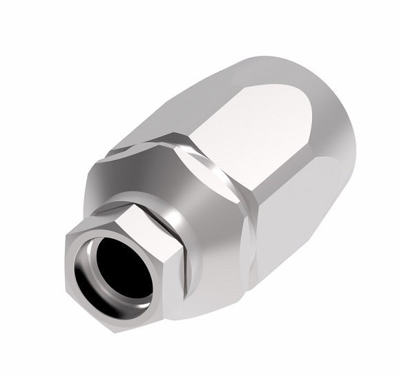 FC5989-0606S Aeroquip by Danfoss | Lifesaver 100R2 TTC Reusable Hose Fitting | FC Series | -06 Braze x -06 Reusable Hose End | Steel
