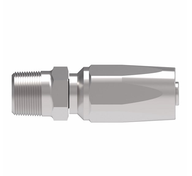 FC7985-0406S Aeroquip by Danfoss | 1 Wire TTC Male Pipe 100R1 Style Reusable Hose Fitting for Braided Hydraulic Hose | FC Series | -04 Male Pipe x -06 Reusable Hose End | Steel