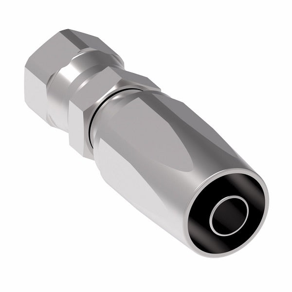 FC7988-0606S Aeroquip by Danfoss | 1 Wire TTC Female 37° JIC 100R1 Style Reusable Hose Fitting for Braided Hydraulic Hose | FC Series | -06 Female 37° JIC Swivel x -06 Reusable Hose End | Steel