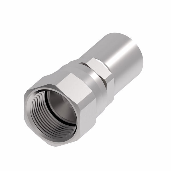 FC9779-1212-333 Aeroquip by Danfoss | Female 37° JIC Swivel PTFE Crimp Fitting | FC Series | Complete Fitting | -12 Female 37° JIC Swivel x -12 Hose Barb | Stainless Steel