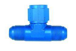 FBM2284 (FCM2284) Eaton Aeroquip® -10 Male AN x -10 Male AN x -10 Female AN Branch Tee Adapter - Blue Anodized Aluminum