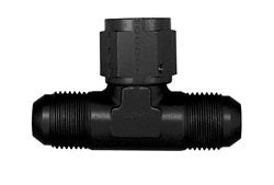 FBM5281 (FCM5281) Eaton Aeroquip® -04 Male AN x -04 Male AN x -04 Female AN Branch Tee Adapter - Black Anodized Aluminum
