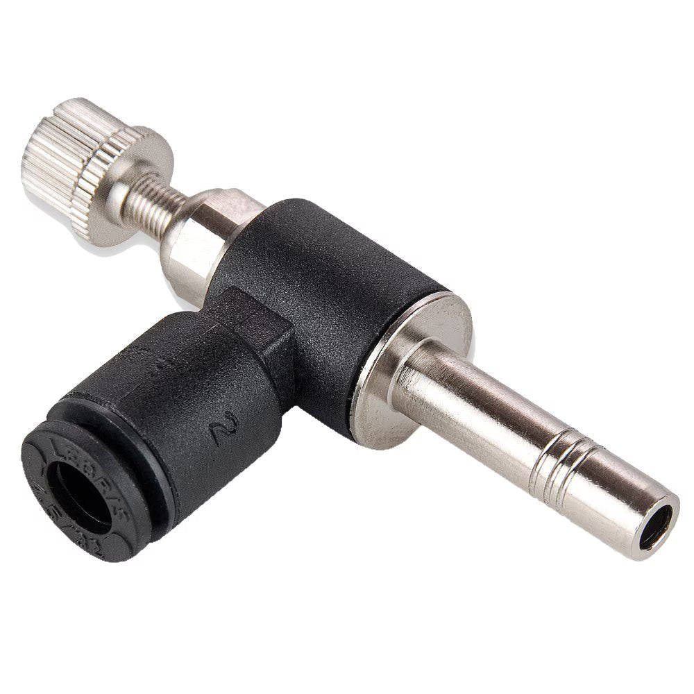 FCMSPI731-4M by Parker | Plug-In In Flow Controls | 4mm Push-to-Connect x 4mm Plug-In Stand Pipe | 43.50mm Length | 90° Elbow | Glass-Reinforced Nylon | Pack of 10