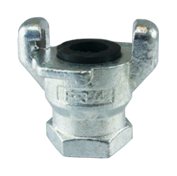 FE100 by Jason Industrial | Universal Air Coupling | 2-Lug Chicago x Female NPT | Fits 1" Hose End Size | Iron