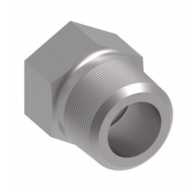 FF1851T0606S Aeroquip by Danfoss | ORS/Braze Adapter | -06 Male O-Ring Face Seal x -06 Braze End | Steel
