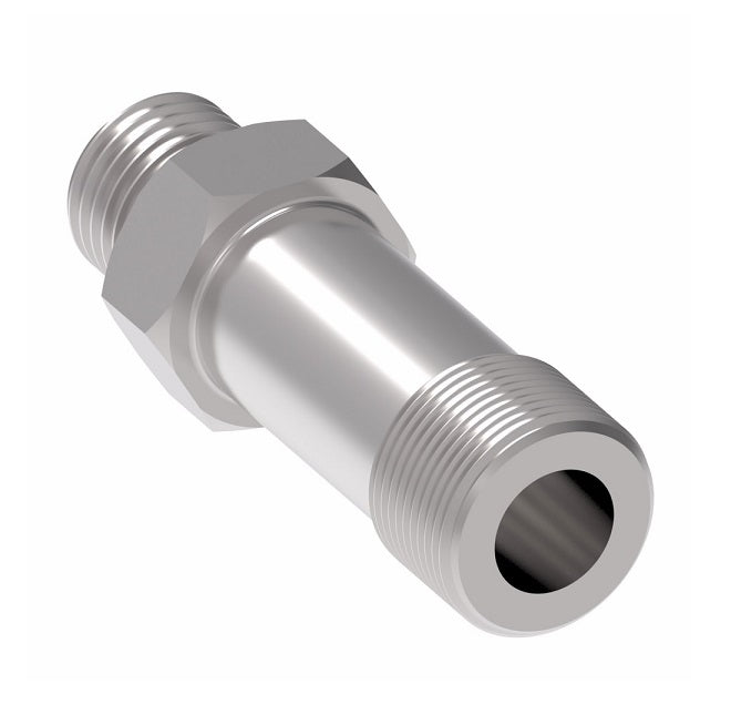 FF1854T0808S Aeroquip by Danfoss | ORS/SAE O-Ring Boss Long Adapter | -08 Male O-Ring Face Seal x -08 Male SAE O-Ring Boss | Steel