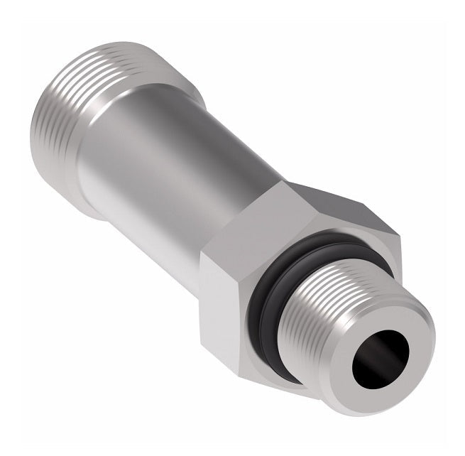 FF1854T0404S Aeroquip by Danfoss | ORS/SAE O-Ring Boss Long Adapter | -04 Male O-Ring Face Seal x -04 Male SAE O-Ring Boss | Steel
