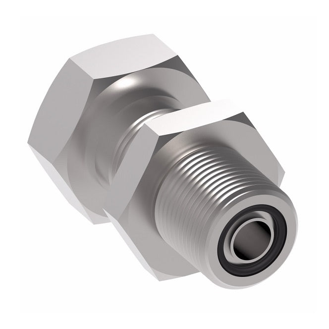 FF1922T1212S Aeroquip by Danfoss | ORS Bulkhead Male / Braze Adapter | -12 Male O-Ring Face Seal Bulkhead x -12 Braze End | Steel