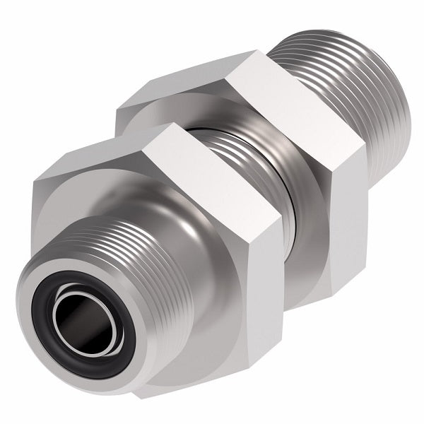 FF1994T1212S Aeroquip by Danfoss | Male ORS/ORS Bulkhead Adapter | -12 Male O-Ring Face Seal x -12 Male O-Ring Face Seal | Steel