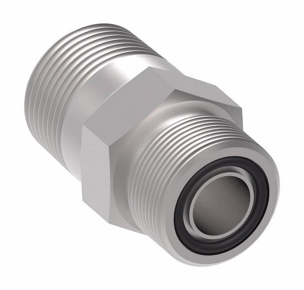FF2031T0604S Aeroquip by Danfoss | ORS/Male NPTF Adapter | -06 Male O-Ring Face Seal x -04 Male NPTF | Steel