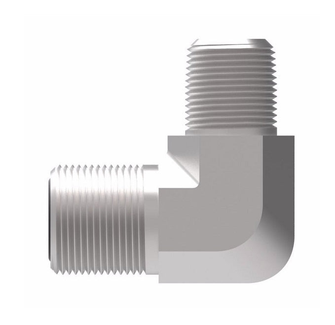 FF2032T2020S Aeroquip by Danfoss | ORS/Male NPTF 90° Elbow Adapter | -20 Male O-Ring Face Seal x -20 Male NPTF | Steel