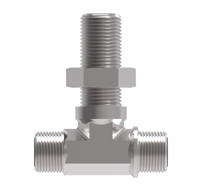 FF2033T1616S Aeroquip by Danfoss | ORS Male/ORS Male/ORS Male Bulkhead Branch Tee Adapter | -16 Male O-Ring Face Seal x -16 Male O-Ring Face Seal x -16 Male O-Ring Face Seal | Steel