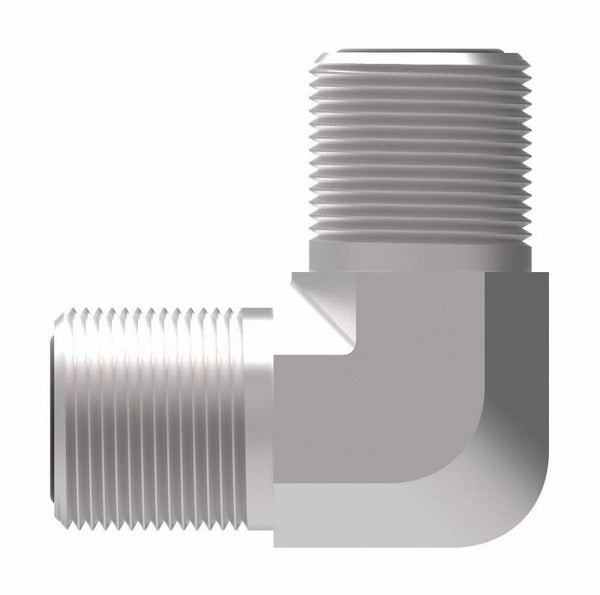 FF2035T0604S Aeroquip by Danfoss | ORS Male/ORS Male 90° Elbow Adapter | -06 Male O-Ring Face Seal x -04 Male O-Ring Face Seal | Steel