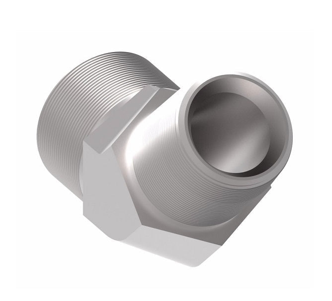 FF2093T1212S Aeroquip by Danfoss | ORS/Male NPTF 45° Elbow Adapter | -12 Male O-Ring Face Seal x -12 Male NPTF | Steel