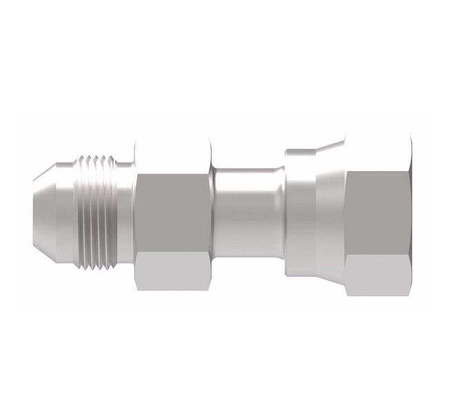 FF2209T0412S Aeroquip by Danfoss | ORS Female Swivel / Male 37° JIC Flare Adapter | -04 Female O-Ring Face Seal Swivel x -12 Male 37° JIC Flare | Steel