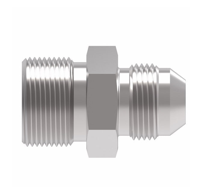 FF2313T0808S Aeroquip by Danfoss | Male ORS/Male 37° JIC Flare Adapter | -08 Male O-Ring Face Seal x -08 Male 37° JIC Flare | Steel