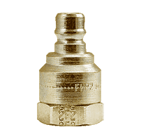 FHP2F2B by ZSi-Foster | Quick Disconnect | FH Series | Two Way Valved Plug | 1/4" FPT | Brass
